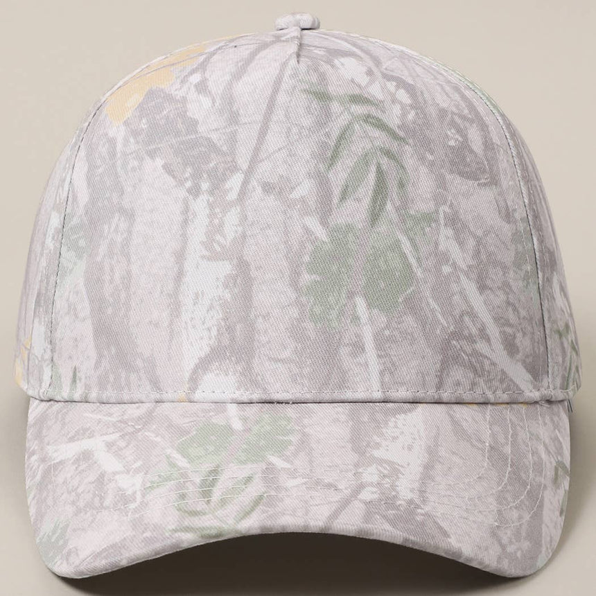Camouflage Print 5 Panel Trucker Hat