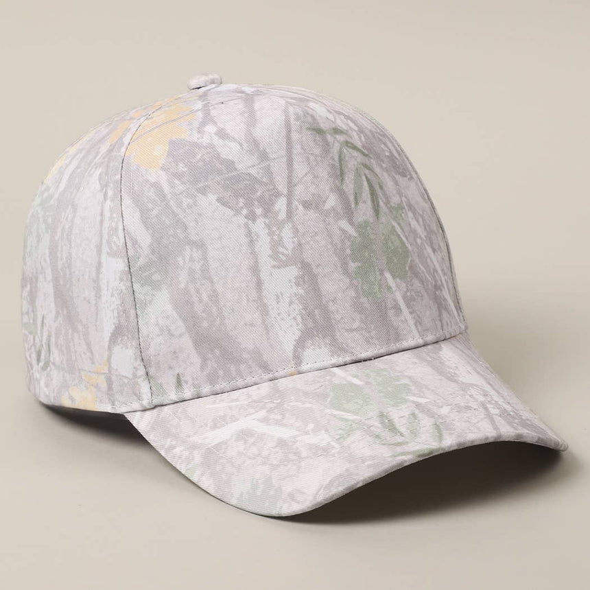 Camouflage Print 5 Panel Trucker Hat