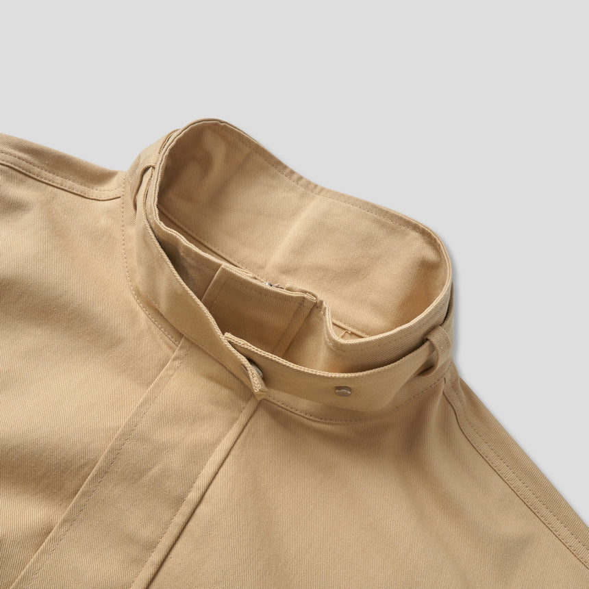 High Collar Cotton Crop Jacket