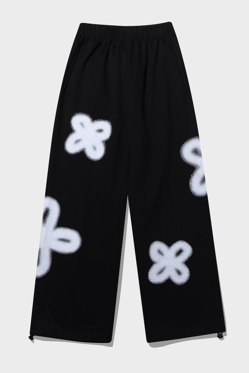 Spray Daisy Printed Jogger Pants