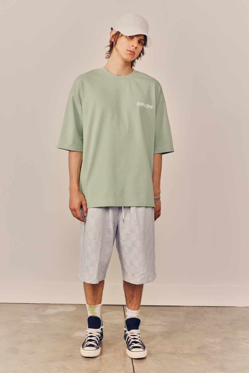Checkered Bermuda Pants