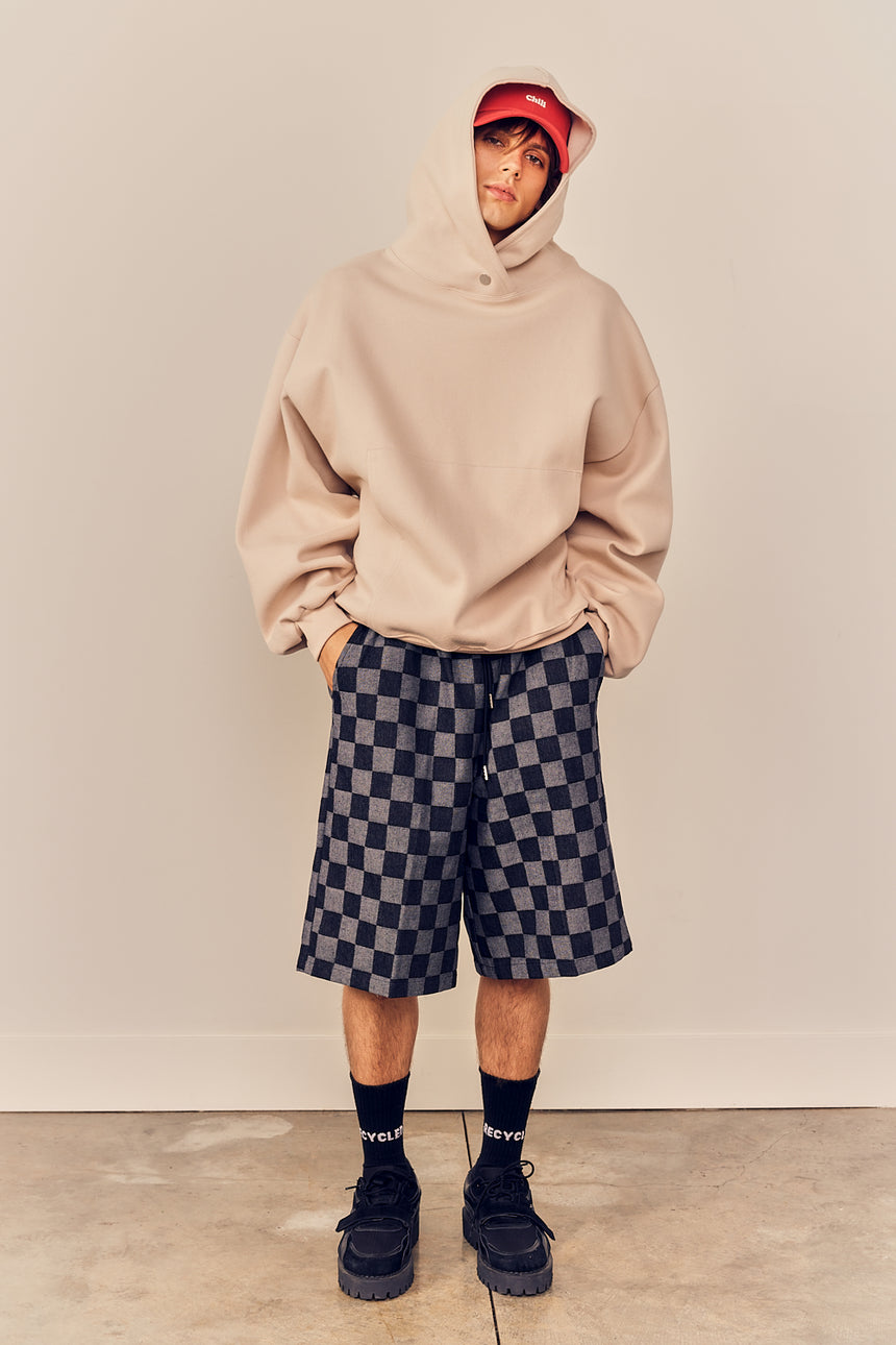 Checkered Bermuda Pants