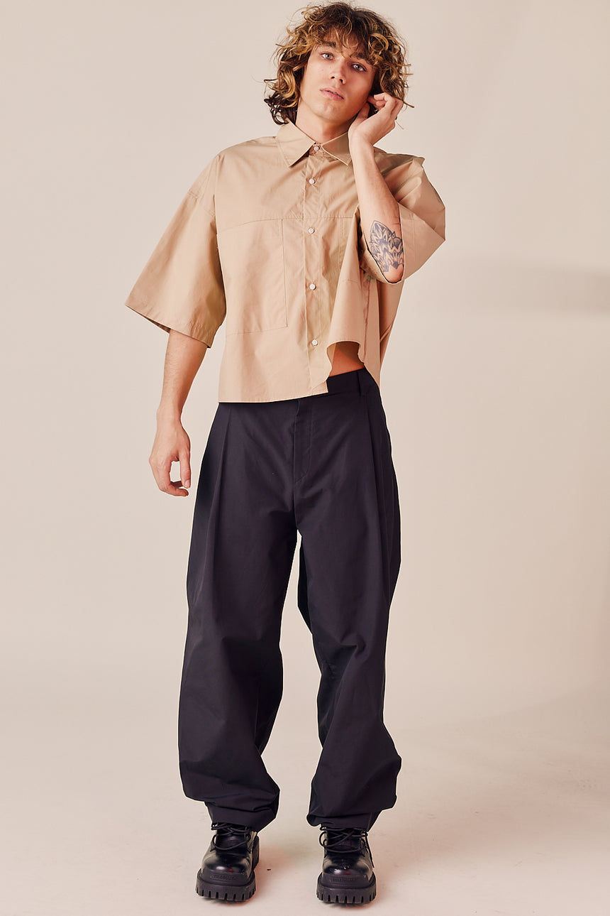 Double Pleated Fisher Ankle Trouser