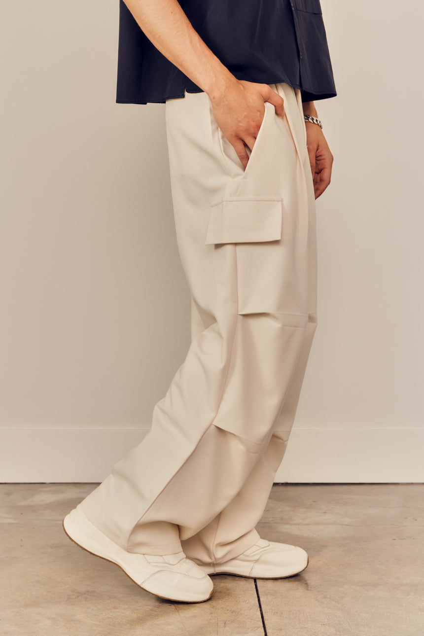 Double Pintuck Cargo Trouser