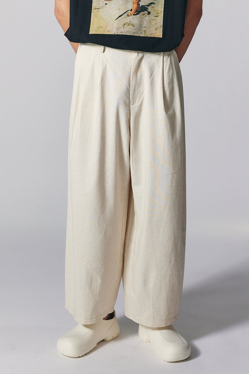 Comfy Linen Pintuck Wide Pants