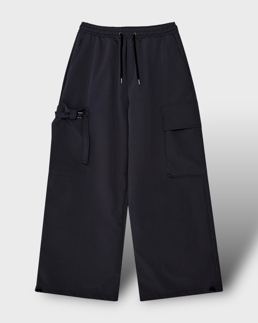 Unbalanced Pocket Wide Cargo Pants