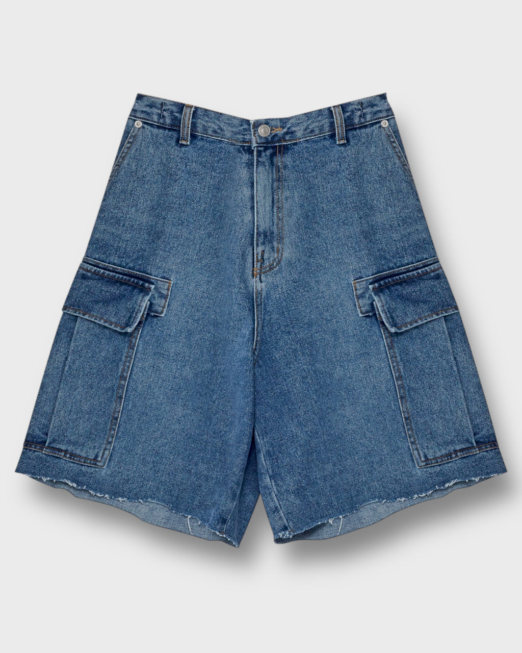 【KOOLOSET】Cut Washed Cargo Bermuda Denim NB00895_01_1024x.jpg?v=1713953747