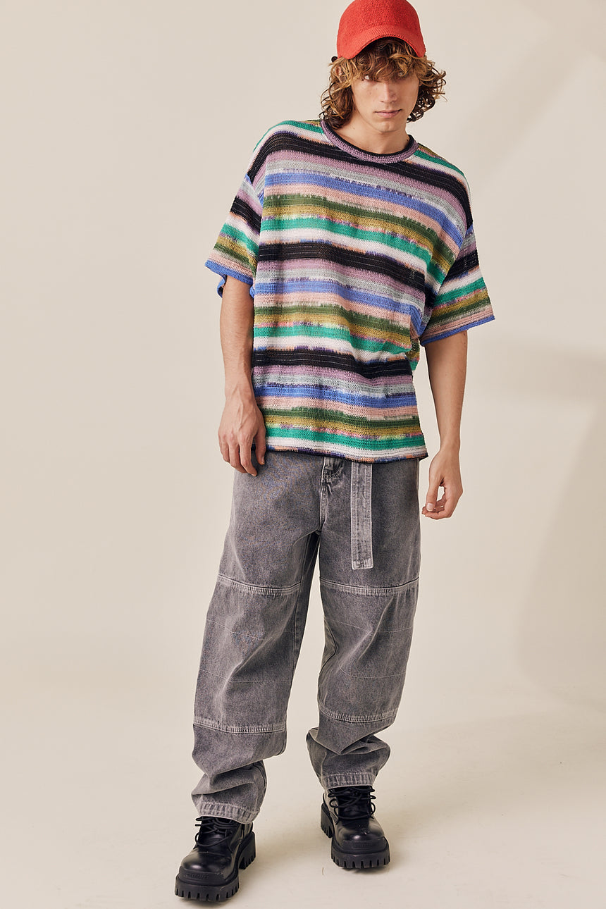 Palette Crewneck Knit Top