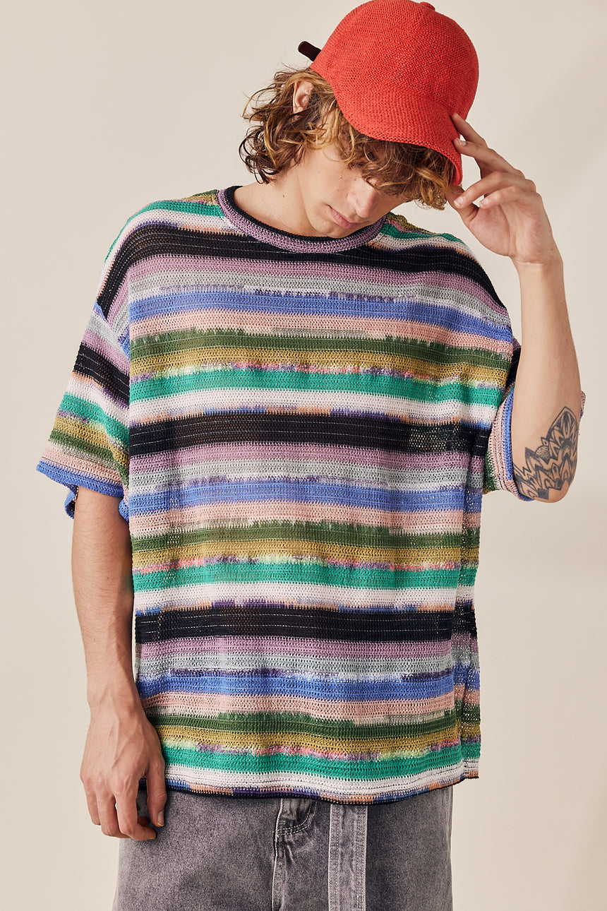 Palette Crewneck Knit Top