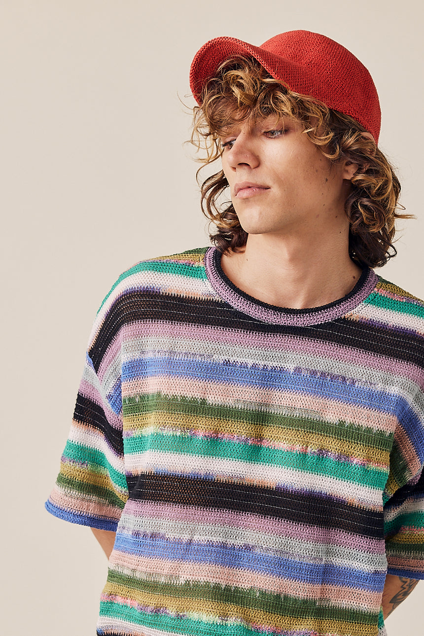 Palette Crewneck Knit Top