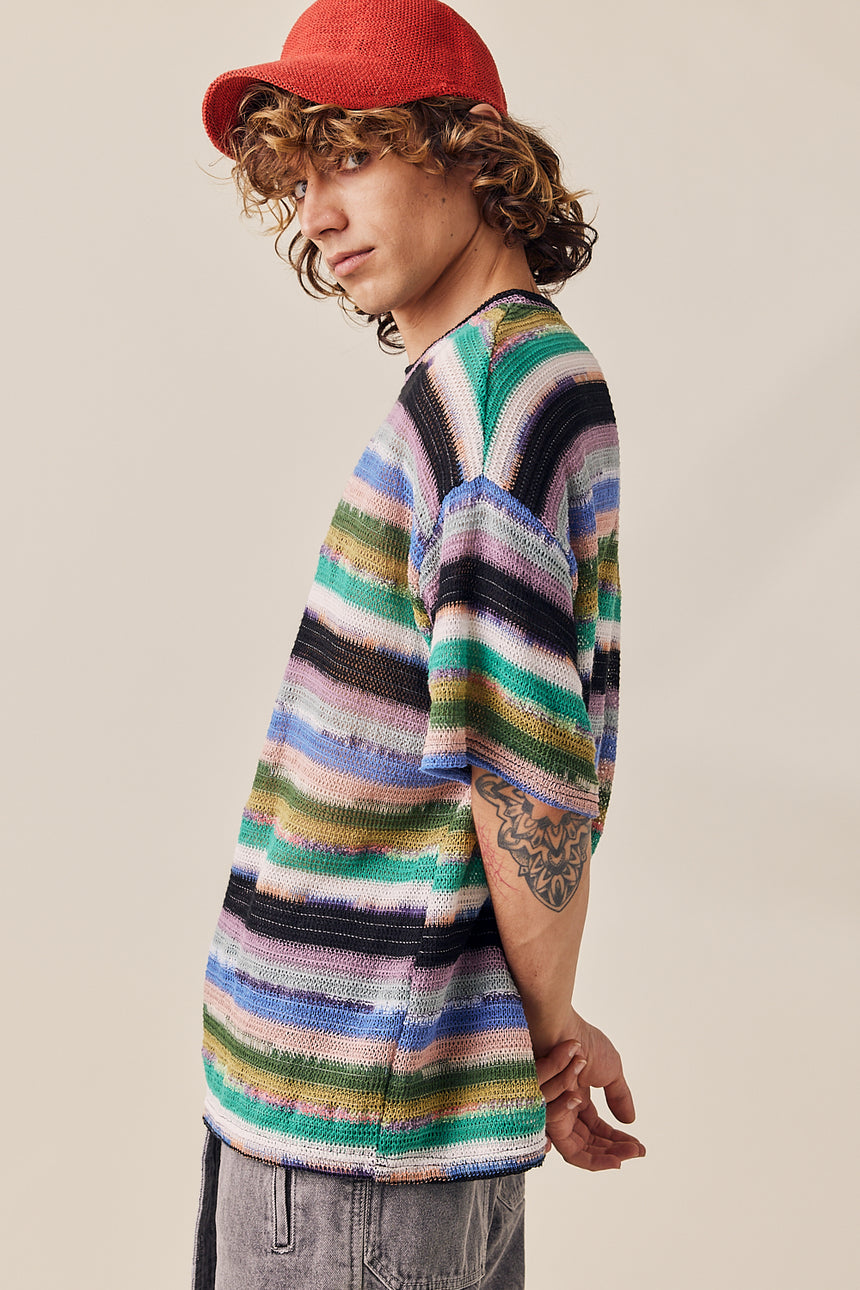 Palette Crewneck Knit Top