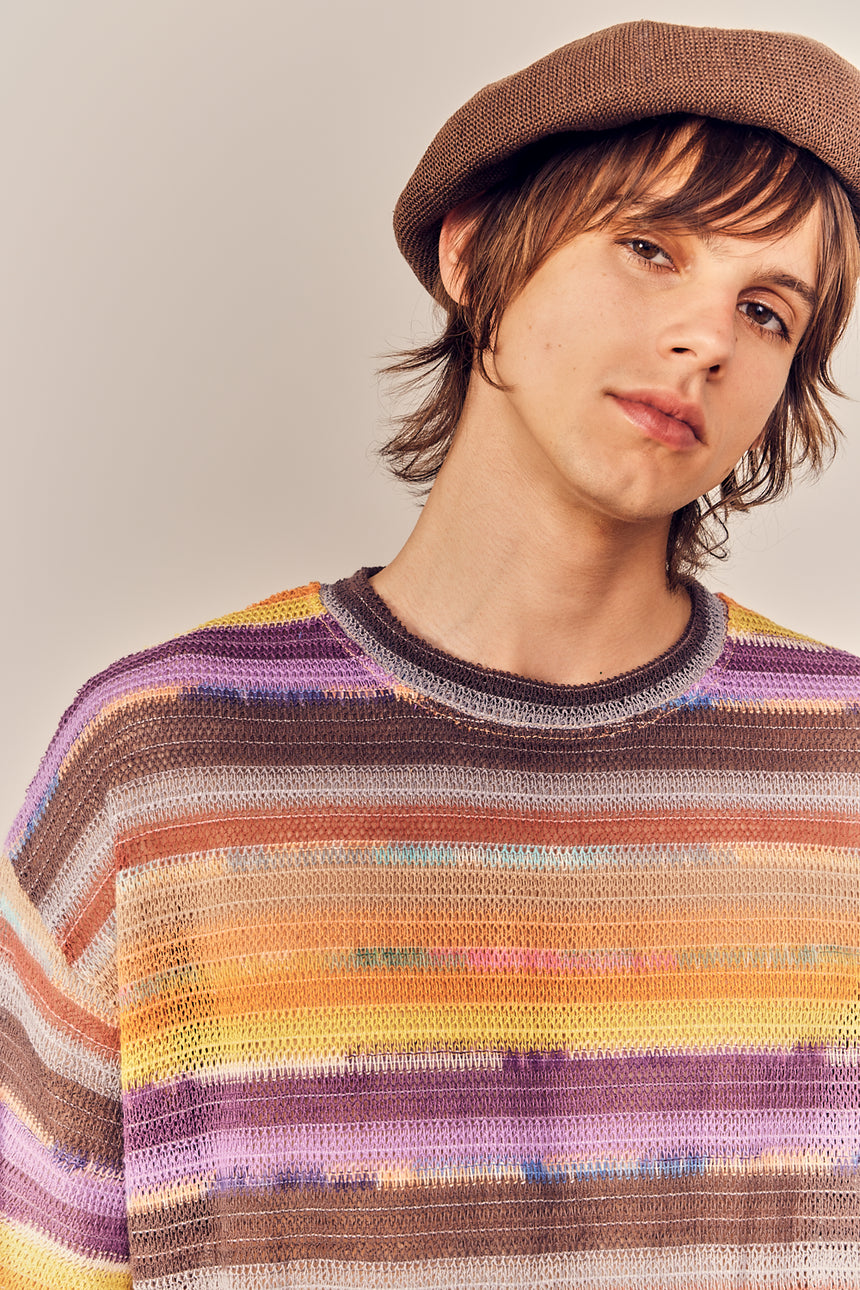 Palette Crewneck Knit Top