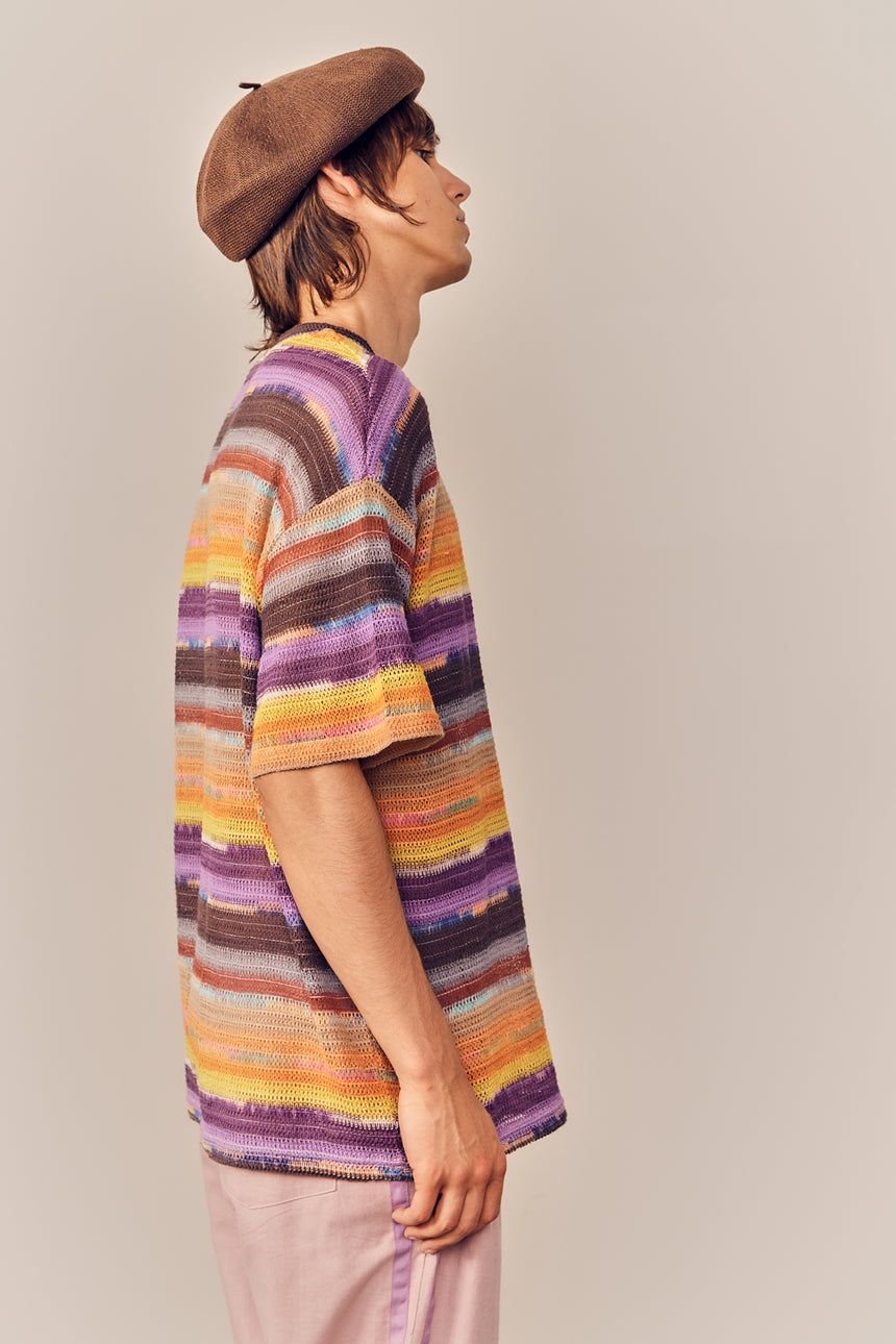 Palette Crewneck Knit Top