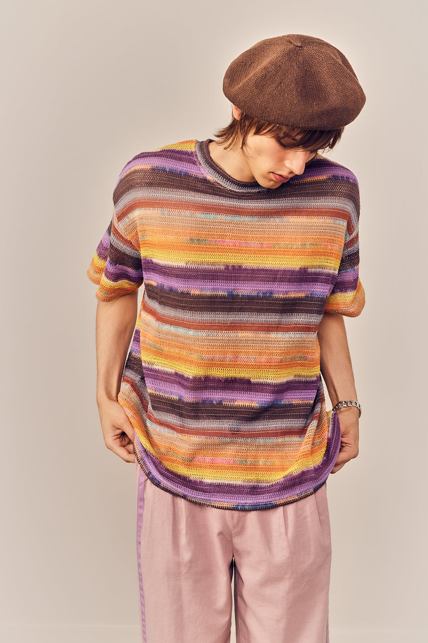 Palette Crewneck Knit Top