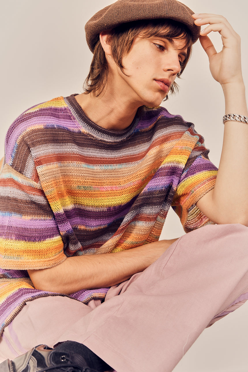 Palette Crewneck Knit Top