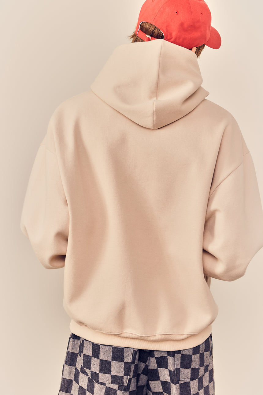 Button Detailed Crop Hoodie