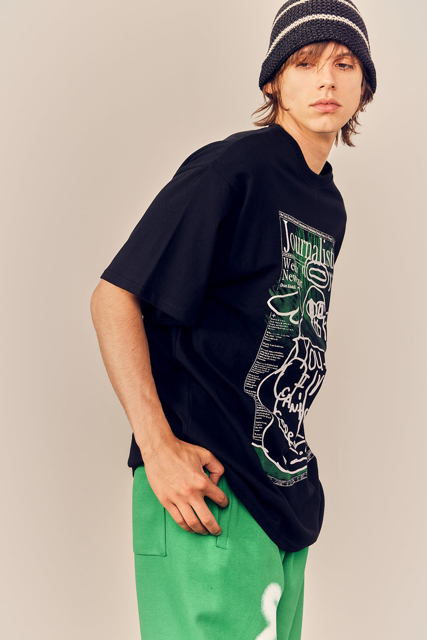 Journalistic Scribble Graphic Tee