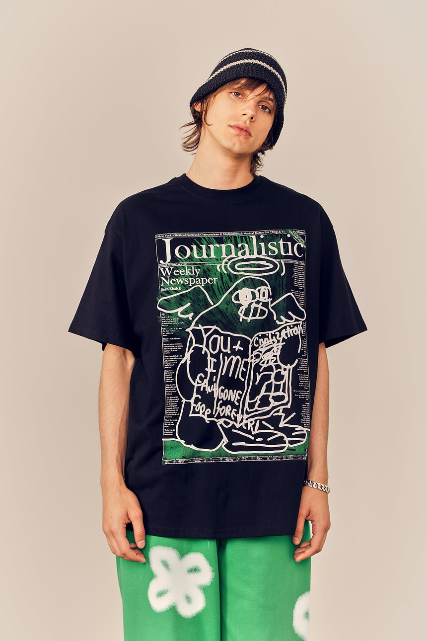 Journalistic Scribble Graphic Tee