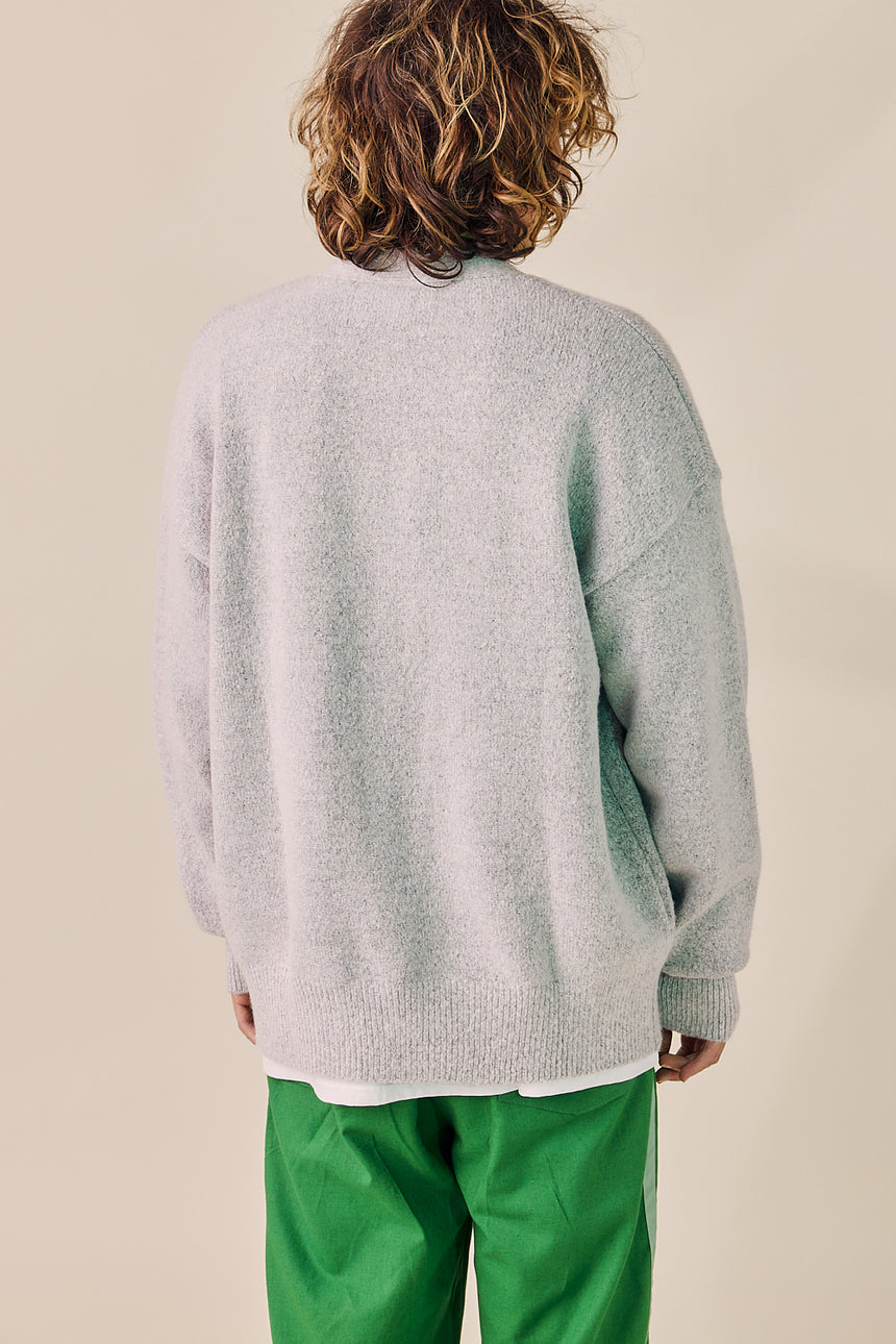 V-neck Loose Fit Knit Cardigan