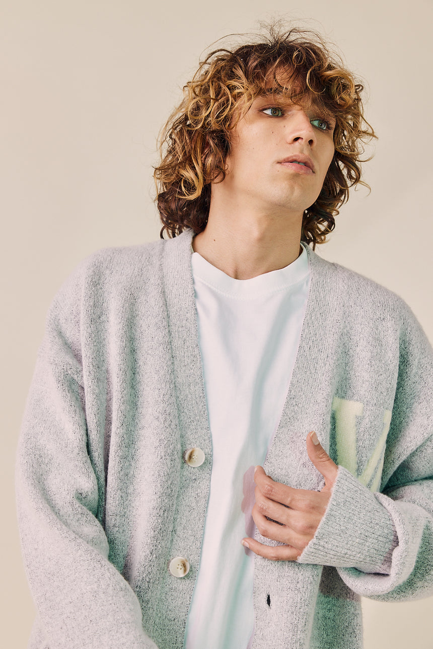 V-neck Loose Fit Knit Cardigan