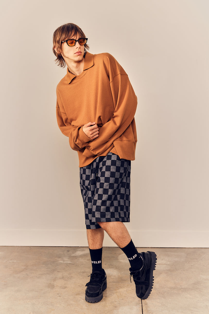 Simple Birds Collared Pullover