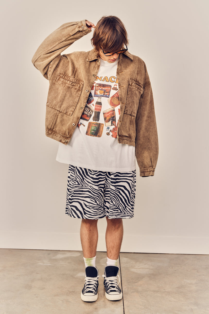 Vintage Cation Dyed Denim Crop Jacket