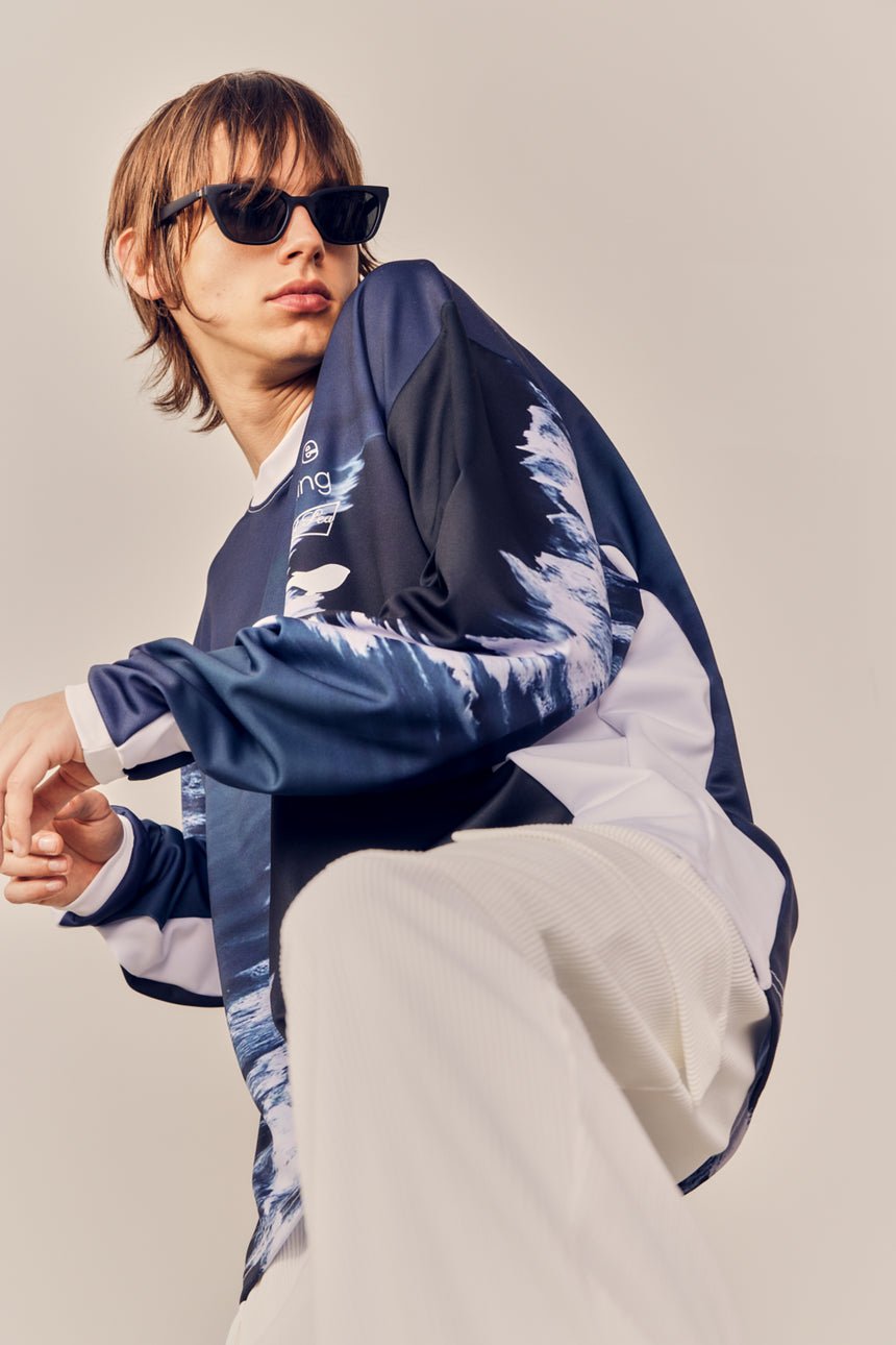 Night Ocean Digital Printed Long Tee