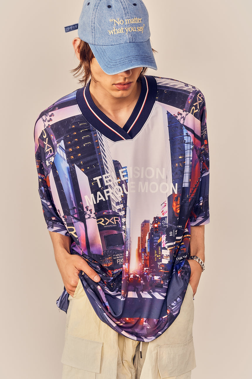 Marquee Moon On The City Soccer Tee