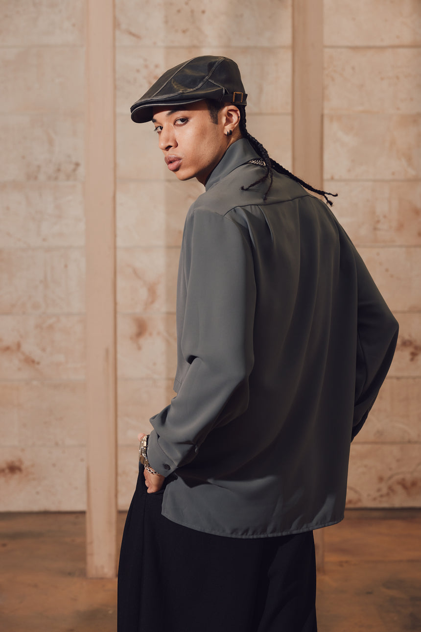 Double Layered Silky Shirt