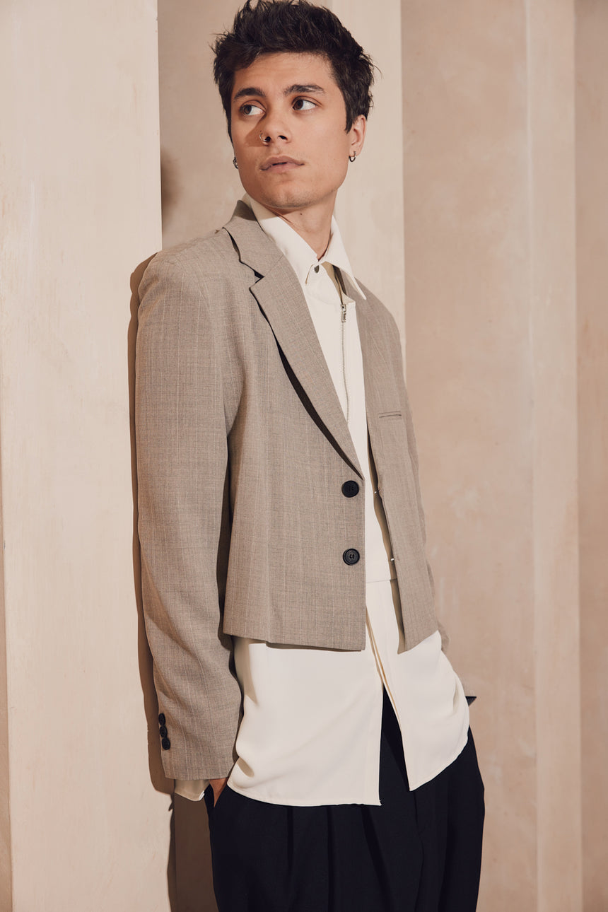 Legacy Striped Crop Blazer