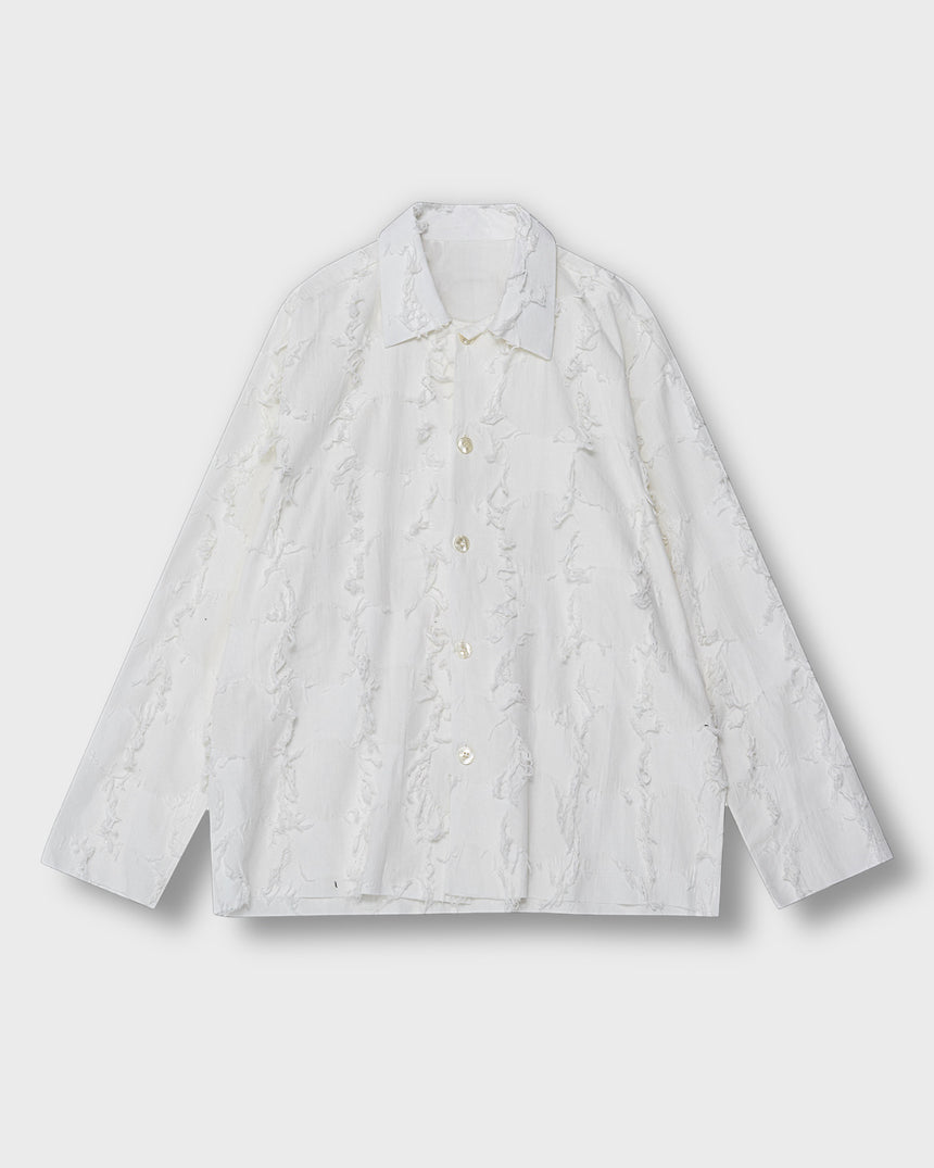 Soft Fringe Oversized Shirt