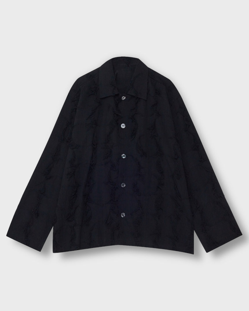 Soft Fringe Oversized Shirt