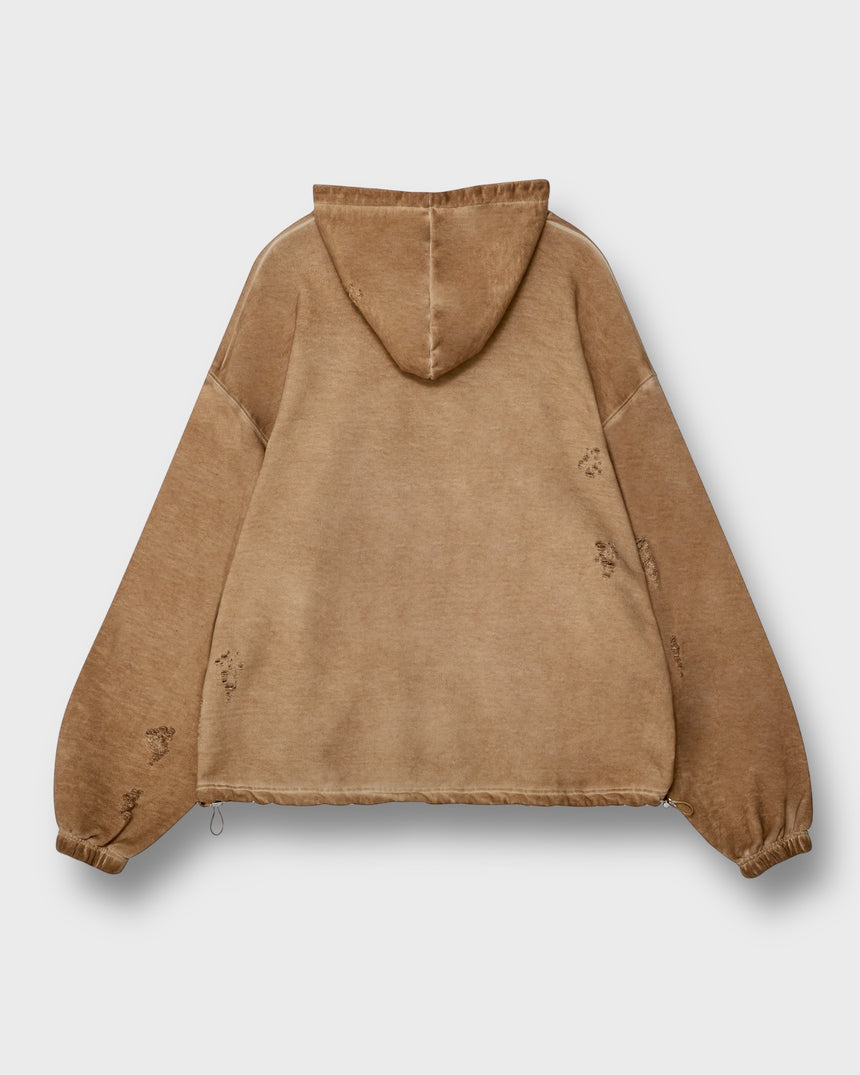 Recycle Vintage Wash Distressed Hoodie