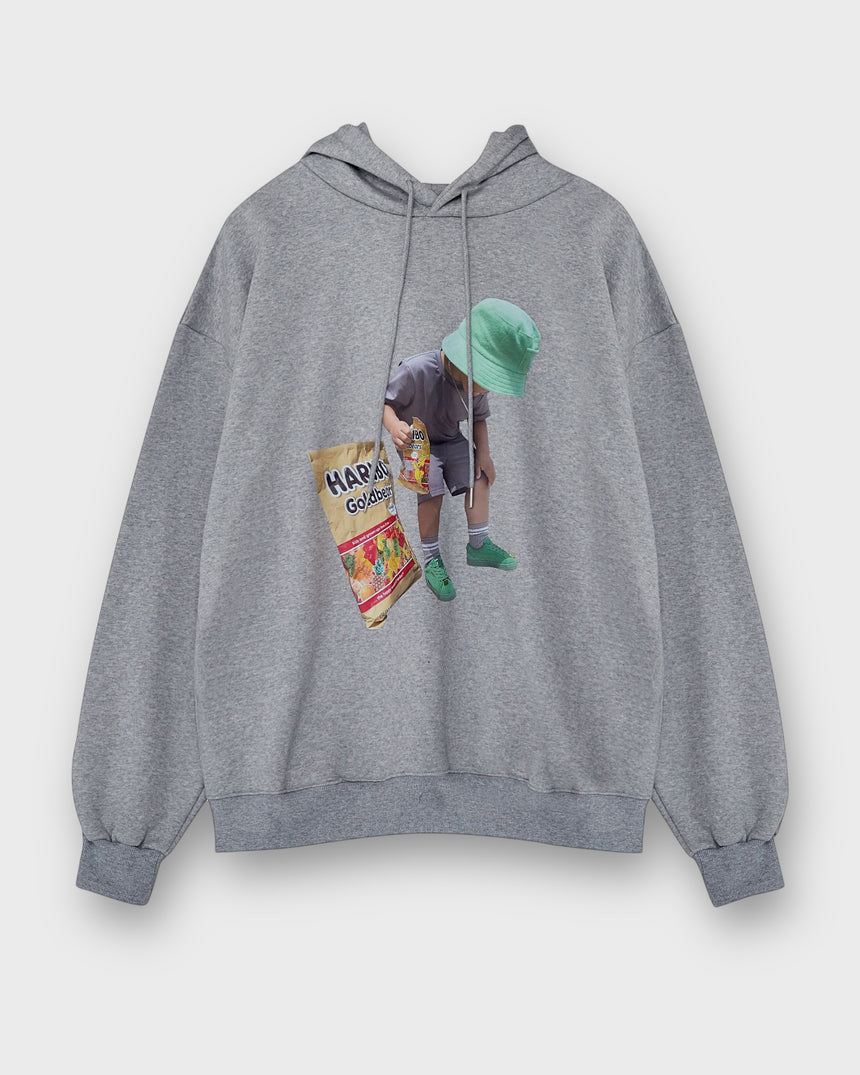 A Boy Side Pocketed Fleece Hoodie