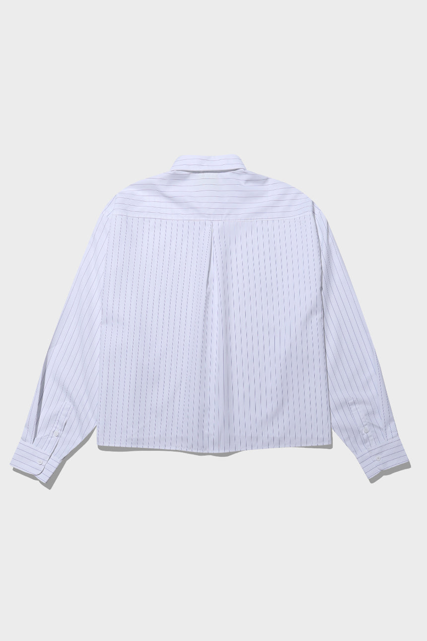 Basic Striped Crop Shirts