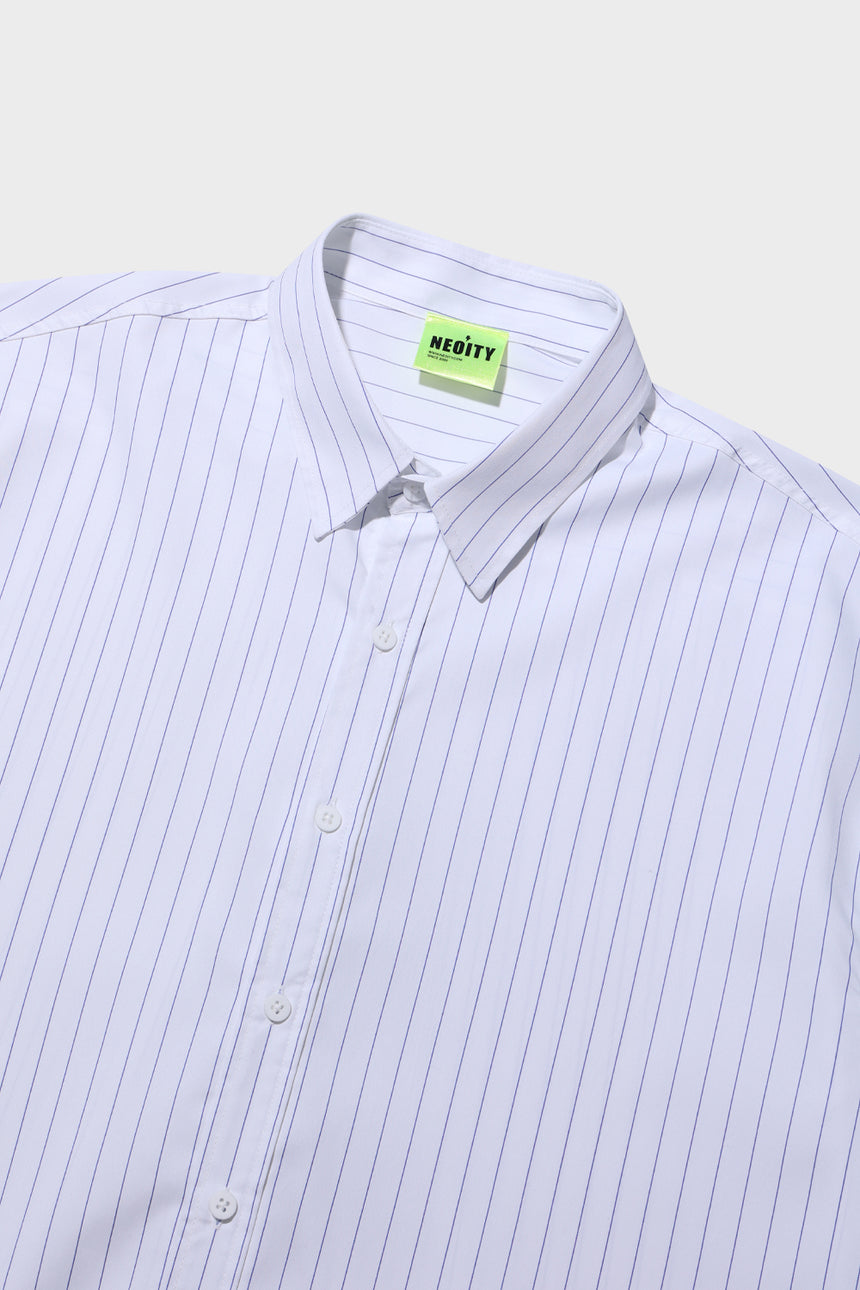 Basic Striped Crop Shirts