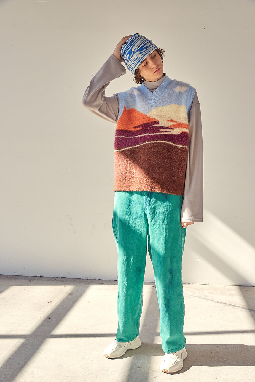 Mohair Sunset Landscape Vest