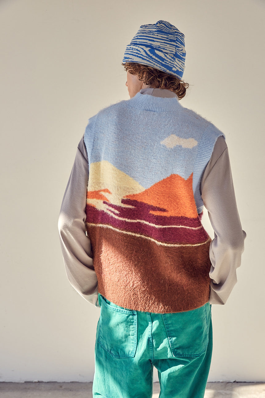Mohair Sunset Landscape Vest