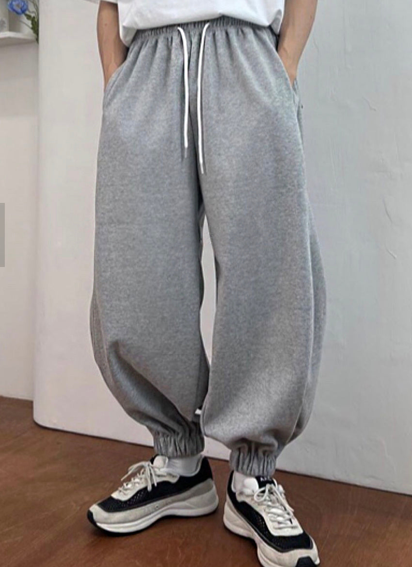 Cozy Balloon Drawstring Jogger Pants