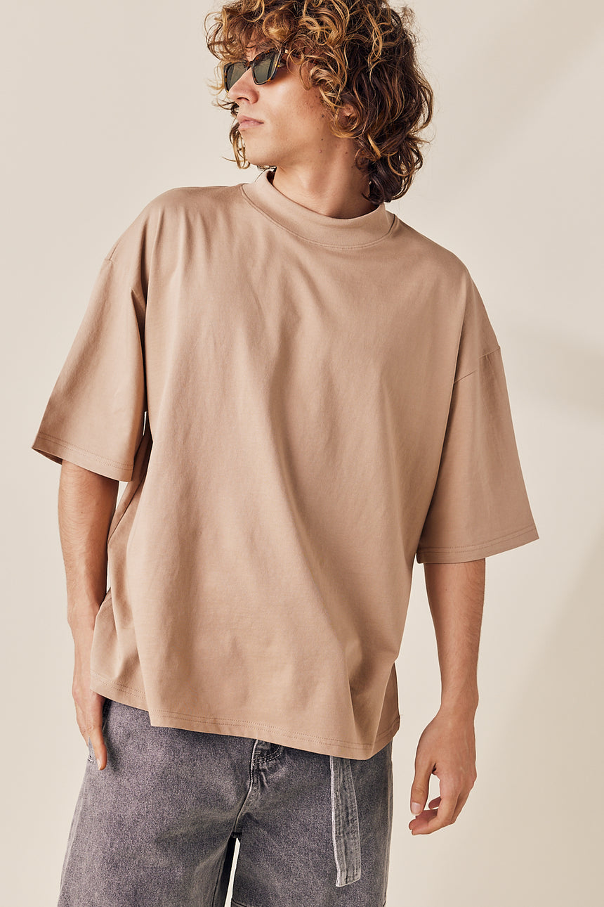 Daily High Neck Silket Tee