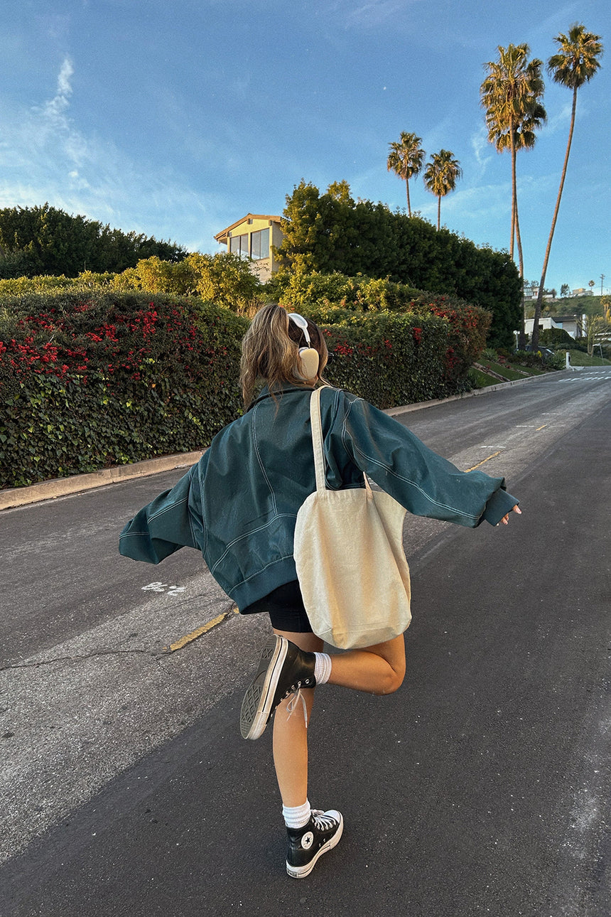 Faux Leather Moto Jacket