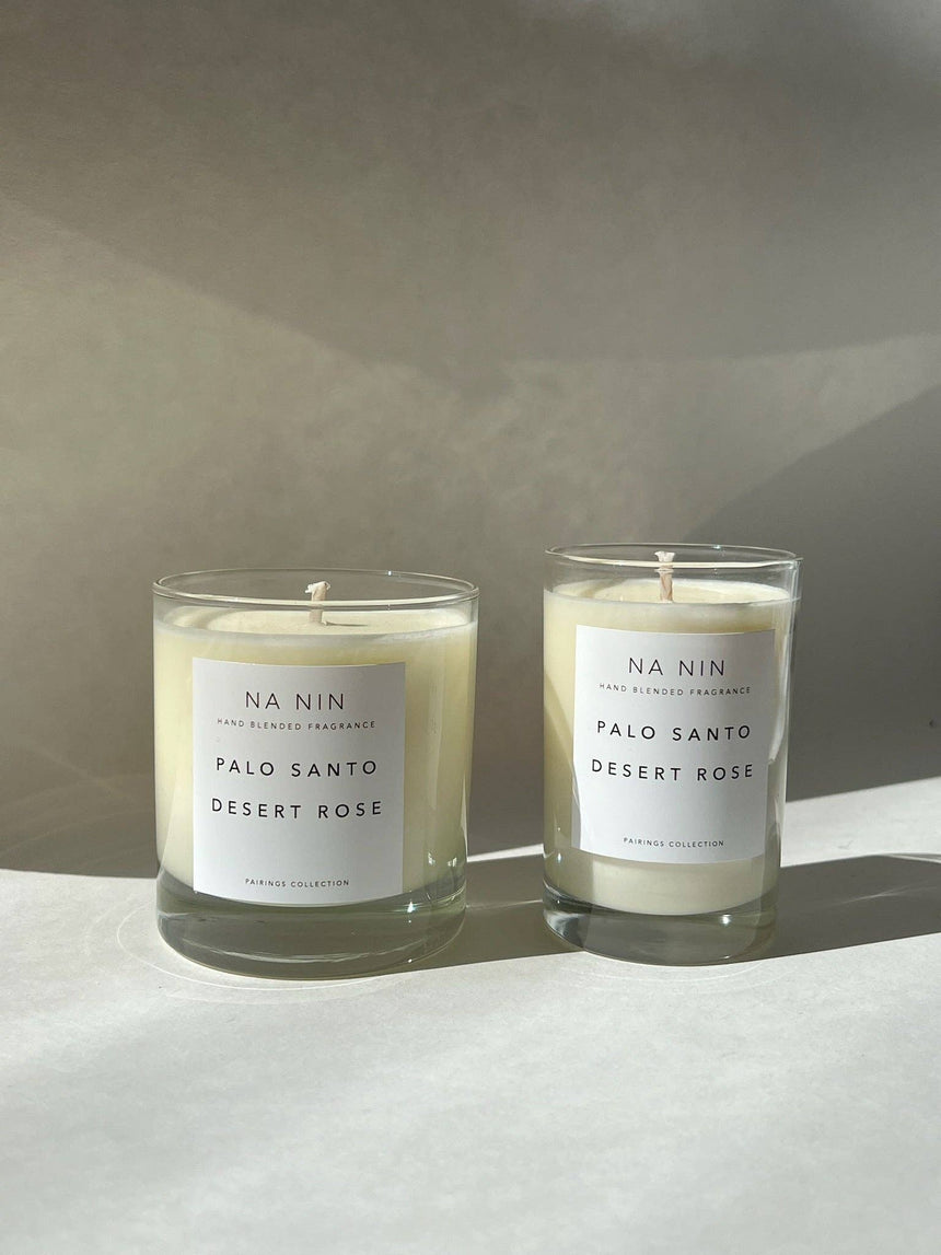Palo Santo & Desert Rose Candle / Available in Multiple Sizes