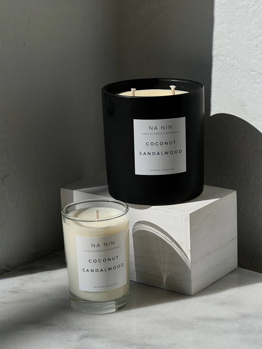 Coconut & Sandalwood Candle / Available in Multiple Sizes