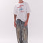 Vintage Mud Washed Wide Denim Pants