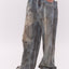 Vintage Mud Washed Wide Denim Pants