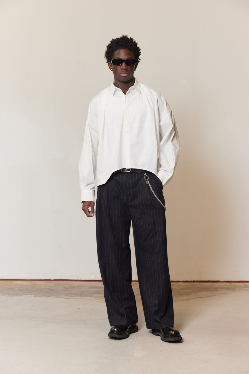 Hi-Low Form Oversized Shirt