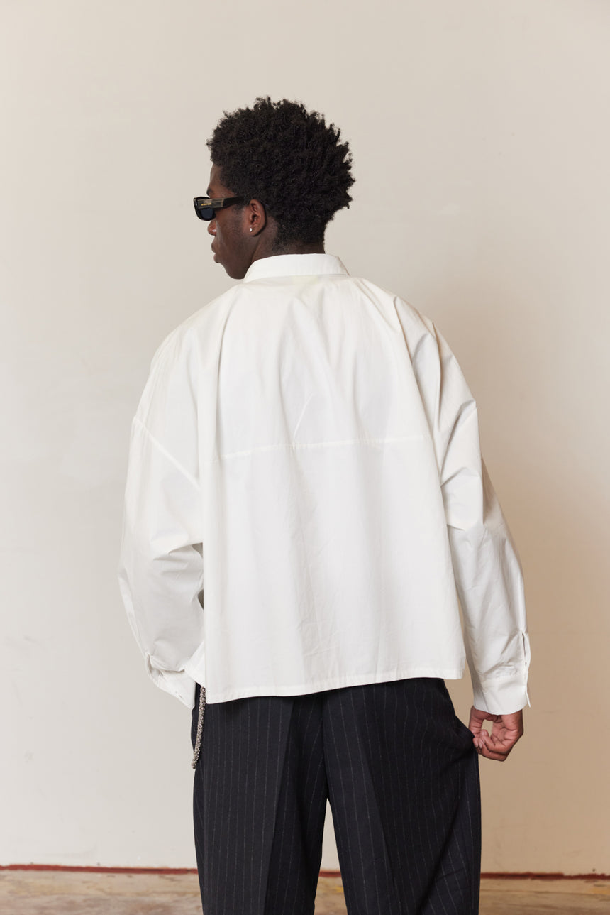 Hi-Low Form Oversized Shirt