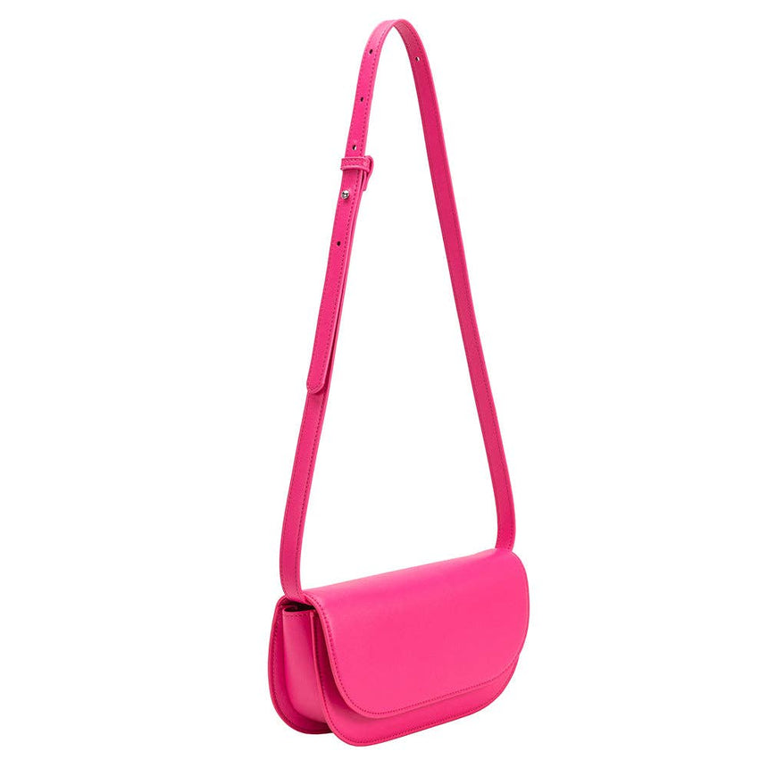 Inez Neon Pink Recycled Vegan Crossbody Bag