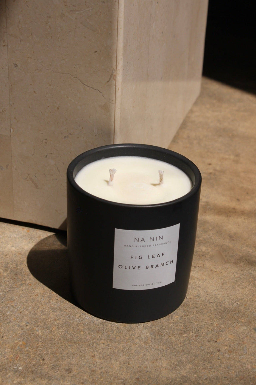 Fig Leaf & Olive Branch Candle / Available in Multiple Sizes