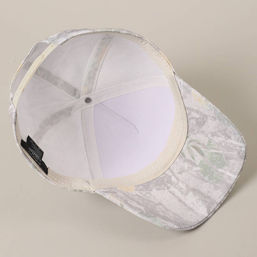 Camouflage Print 5 Panel Trucker Hat
